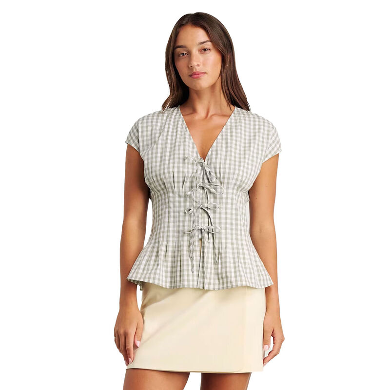 JAG Poppy Gingham Top image number 0